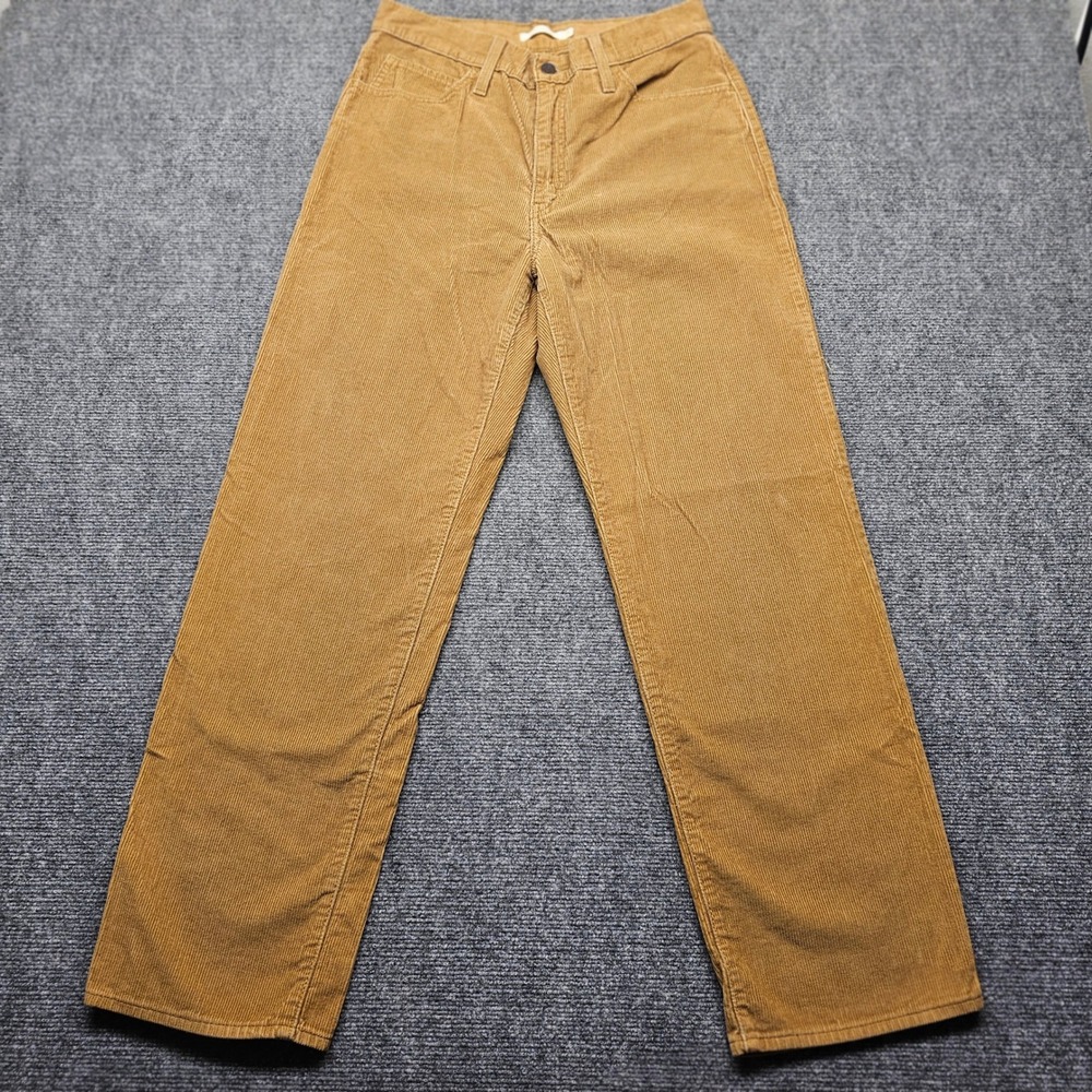 Levis 94 Baggy Corduroy Pants Tan Brown W29 L31 A3510-0027 Mid Rise Wide Leg